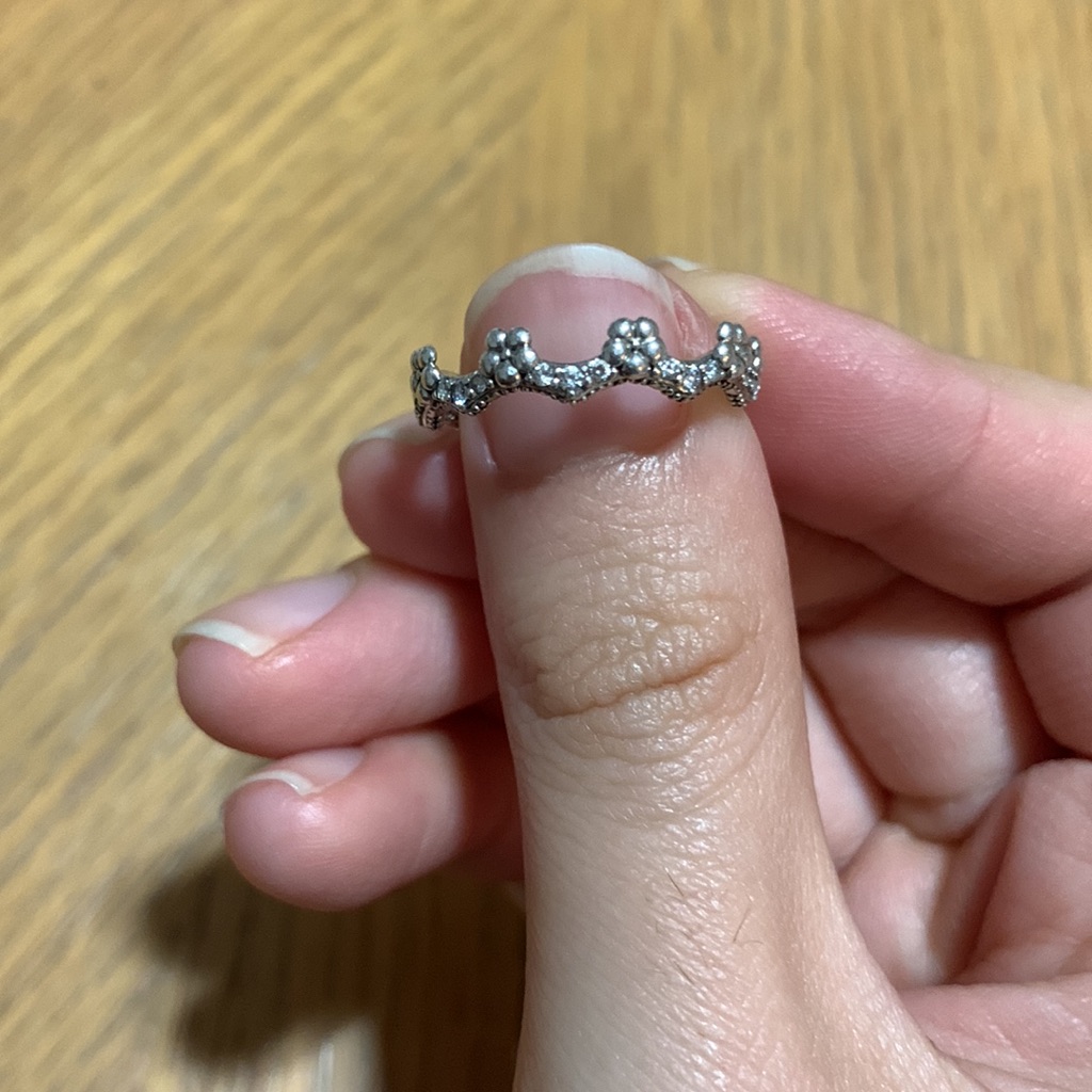 Pandora Flower Daisies Chevron Style Ring Pandora Flower Daisies Chevron Style Ring